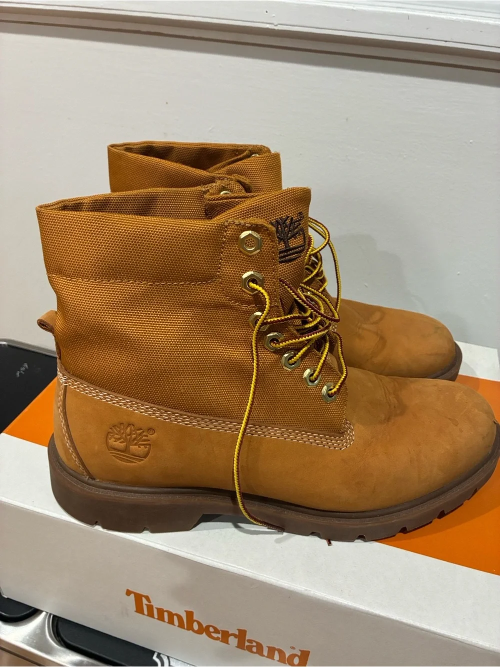 Men's Timberland Mens Basic ankle boots Single Roll-Top Boots in Wheat